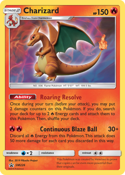Pokemon SM Black Star Promos Charizard - SM226