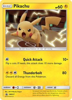 Pokemon SM Black Star Promos Pikachu - SM227