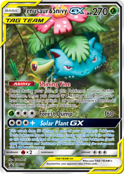 Pokemon SM Black Star Promos Venusaur & Snivy-GX - SM229