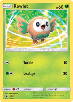 Pokemon SM Black Star Promos Rowlet - SM22