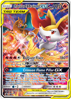 Pokemon SM Black Star Promos Charizard & Braixen-GX - SM230