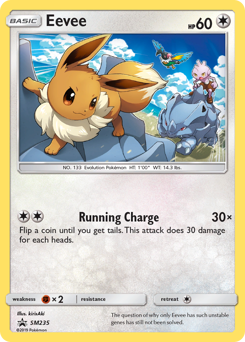 Pokemon SM Black Star Promos Eevee - SM235
