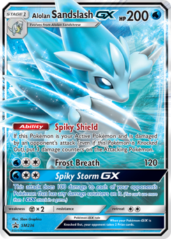 Pokemon SM Black Star Promos Alolan Sandslash-GX - SM236