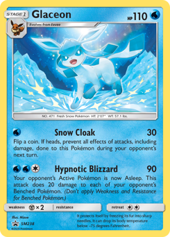 Pokemon SM Black Star Promos Glaceon - SM238