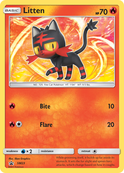 Pokemon SM Black Star Promos Litten - SM23