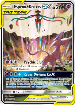 Pokemon SM Black Star Promos Espeon & Deoxys-GX - SM240