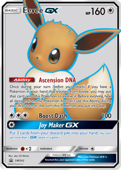 Pokemon SM Black Star Promos Eevee-GX - SM242