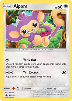 Pokemon SM Black Star Promos Aipom - SM244