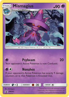 Pokemon SM Black Star Promos Mismagius - SM245