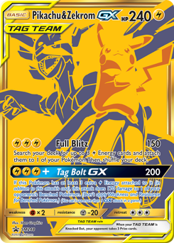 Pokemon SM Black Star Promos Pikachu & Zekrom-GX - SM248