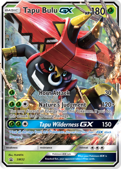 Pokemon SM Black Star Promos Tapu Bulu-GX - SM32