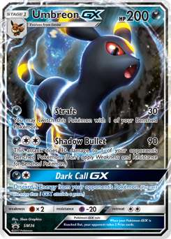 Pokemon SM Black Star Promos Umbreon-GX - SM36