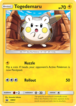 Pokemon SM Black Star Promos Togedemaru - SM44