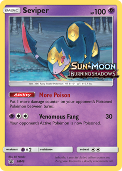 Pokemon SM Black Star Promos Seviper - SM46