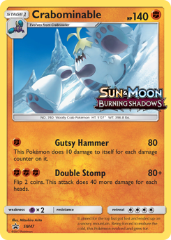 Pokemon SM Black Star Promos Crabominable - SM47