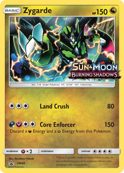 Pokemon SM Black Star Promos Zygarde - SM48