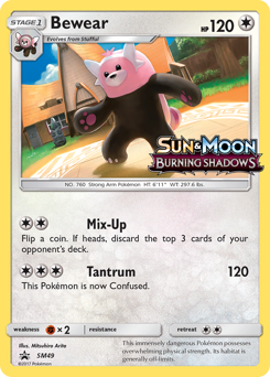 Pokemon SM Black Star Promos Bewear - SM49