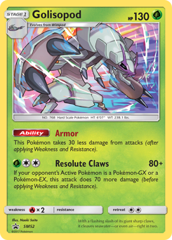 Pokemon SM Black Star Promos Golisopod - SM52