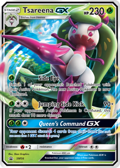 Pokemon SM Black Star Promos Tsareena-GX - SM56