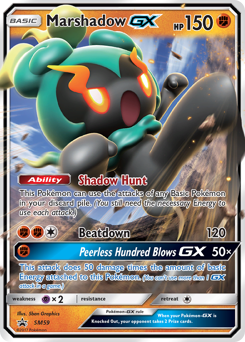 Pokemon SM Black Star Promos Marshadow-GX - SM59