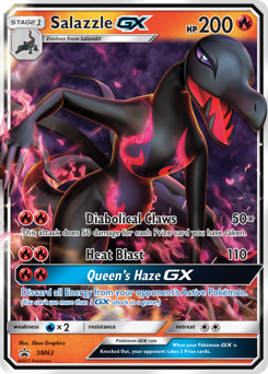 Pokemon SM Black Star Promos Salazzle-GX - SM63