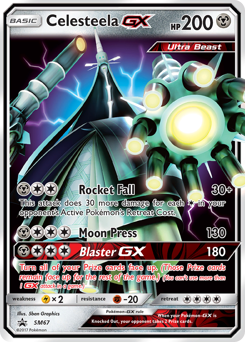Pokemon SM Black Star Promos Celesteela-GX - SM67