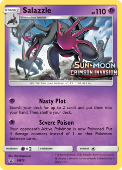 Pokemon SM Black Star Promos Salazzle - SM73