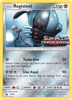 Pokemon SM Black Star Promos Registeel - SM75