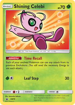 Pokemon SM Black Star Promos Shining Celebi - SM79