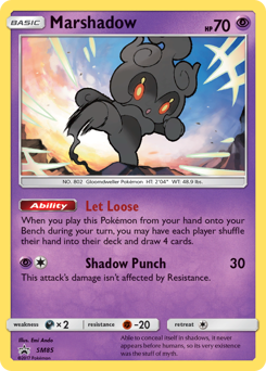 Pokemon SM Black Star Promos Marshadow - SM85