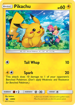 Pokemon SM Black Star Promos Pikachu - SM86