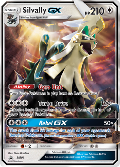 Pokemon SM Black Star Promos Silvally-GX - SM91