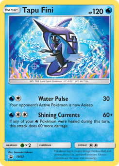 Pokemon SM Black Star Promos Tapu Fini - SM92
