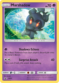 Pokemon SM Black Star Promos Marshadow - SM93