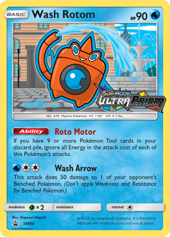 Pokemon SM Black Star Promos Wash Rotom - SM94