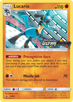 Pokemon SM Black Star Promos Lucario - SM95