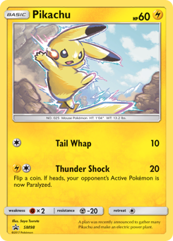 Pokemon SM Black Star Promos Pikachu - SM98
