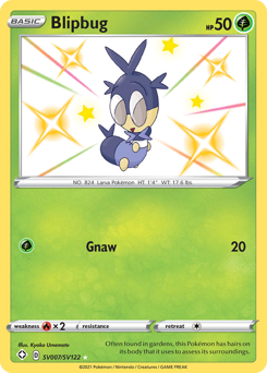 Pokemon Shining Fates Shiny Vault Blipbug - SV007