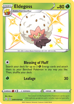Pokemon Shining Fates Shiny Vault Eldegoss - SV011