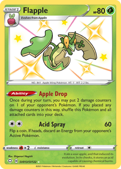 Pokemon Shining Fates Shiny Vault Flapple - SV013