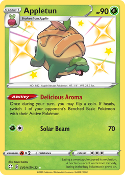 Pokemon Shining Fates Shiny Vault Appletun - SV014