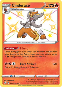 Pokemon Shining Fates Shiny Vault Cinderace - SV017