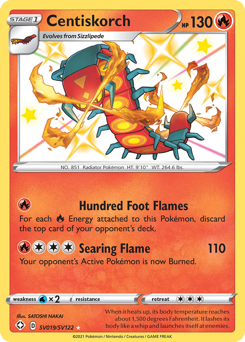 Pokemon Shining Fates Shiny Vault Centiskorch - SV019