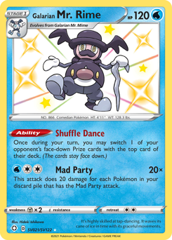 Pokemon Shining Fates Shiny Vault Galarian Mr. Rime - SV021