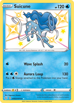 Pokemon Shining Fates Shiny Vault Suicune - SV022