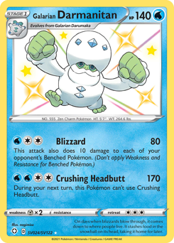 Pokemon Shining Fates Shiny Vault Galarian Darmanitan - SV024