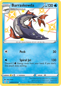 Pokemon Shining Fates Shiny Vault Barraskewda - SV032
