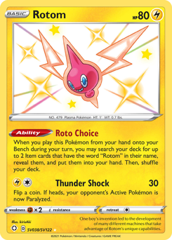 Pokemon Shining Fates Shiny Vault Rotom - SV038