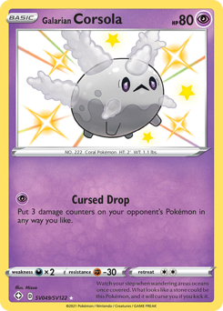 Pokemon Shining Fates Shiny Vault Galarian Corsola - SV049