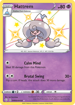 Pokemon Shining Fates Shiny Vault Hattrem - SV055